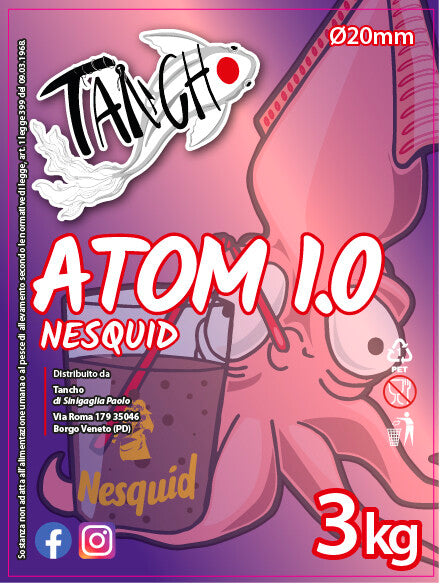 Atom 1.0 Nesquid - Boiles da Pastura al Gusto Calamaro e Seppia per Carpe | Tanchobait